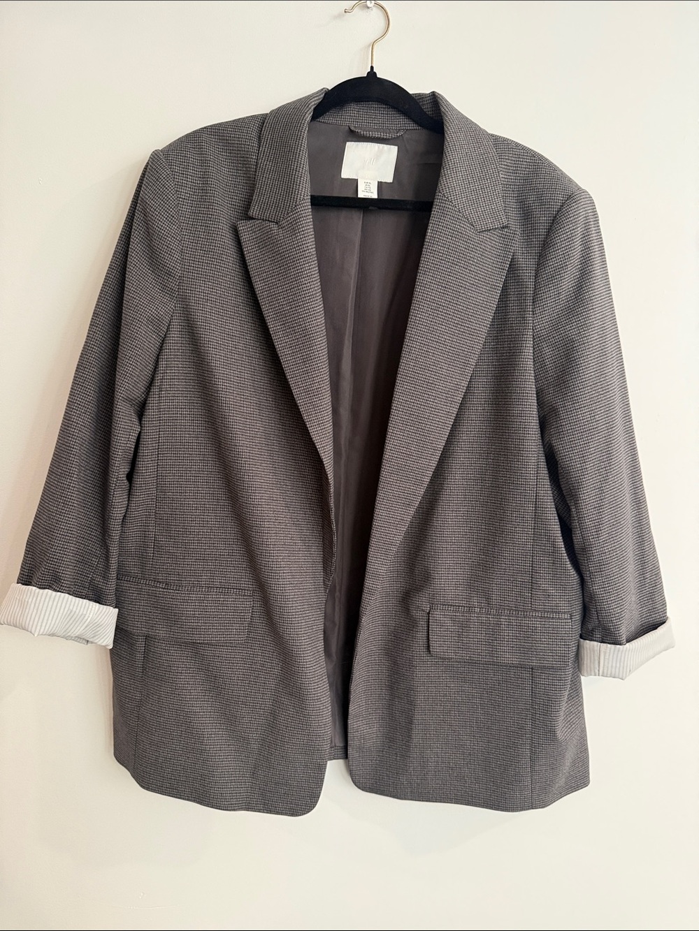 H&M Gray Relaxed Fit Women's Blazer